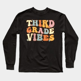 Back To School Third Grade Student Teacher Long Sleeve T-Shirt